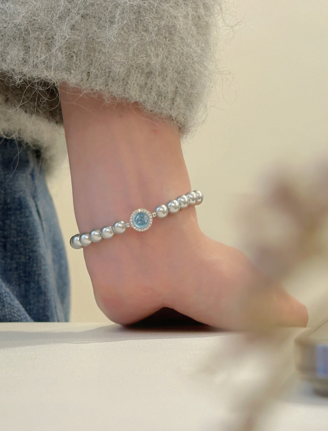 BRACELET AMBIANCE D'ÉTÉ BLEU
