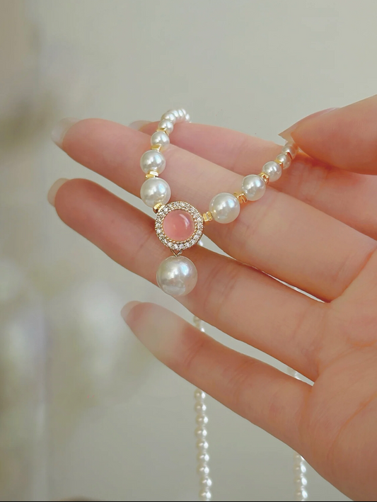COLLIER DE PLAGE ROSE