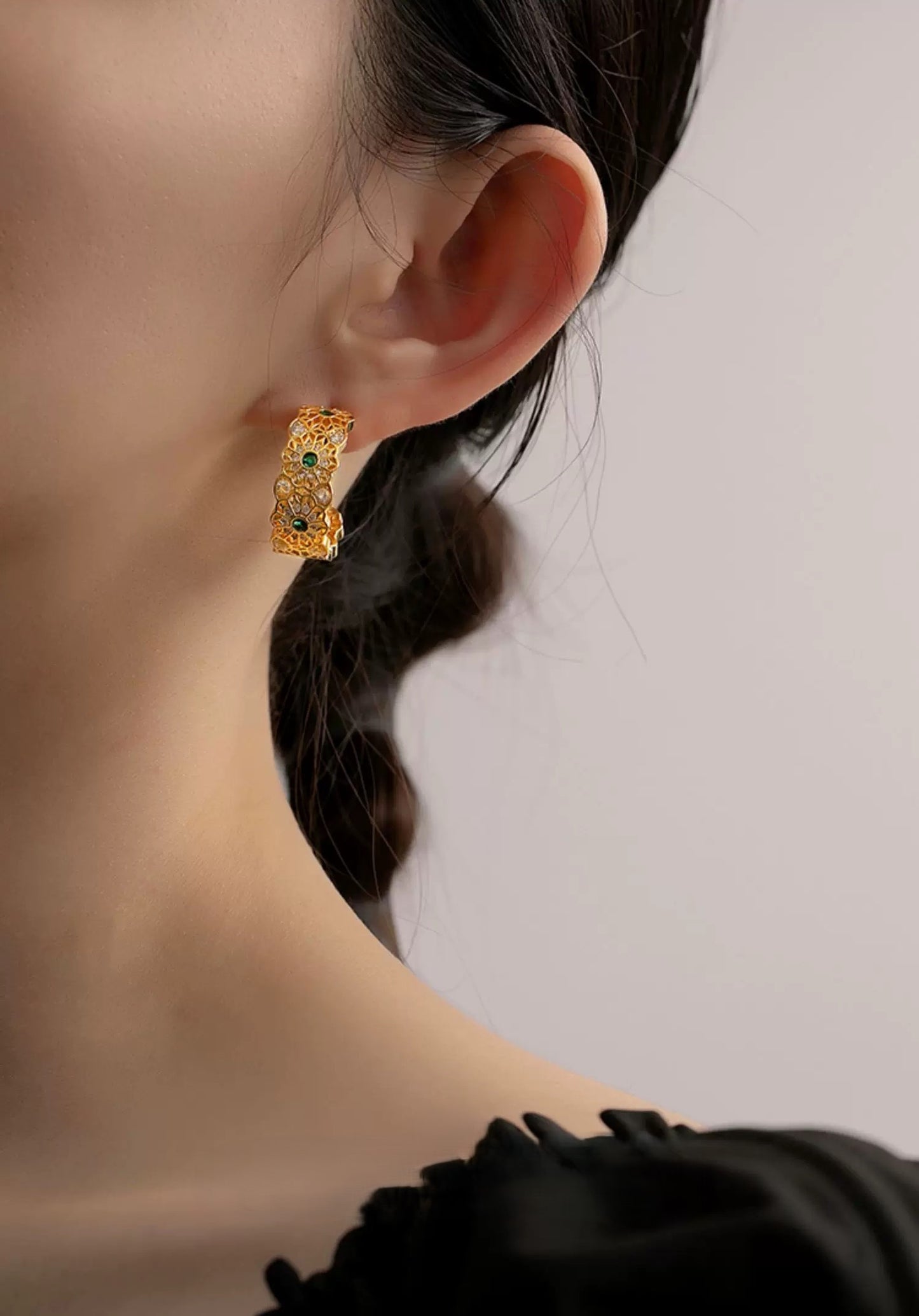 Boucles d'oreilles Crimson Glow
