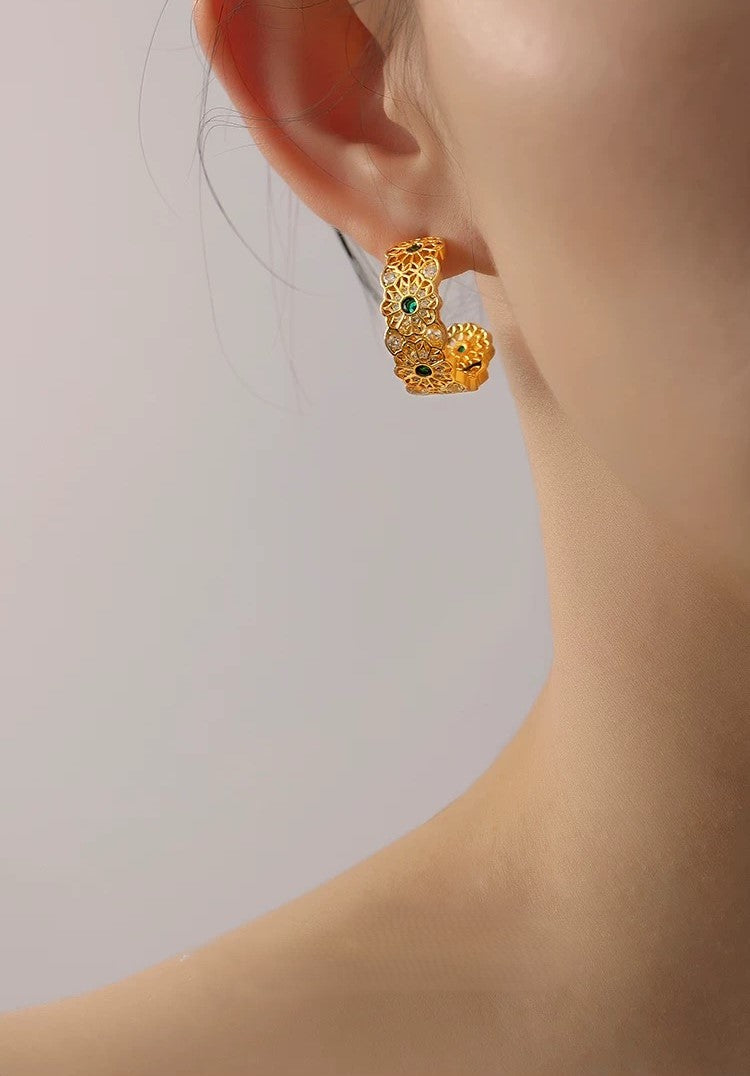 Boucles d'oreilles Crimson Glow
