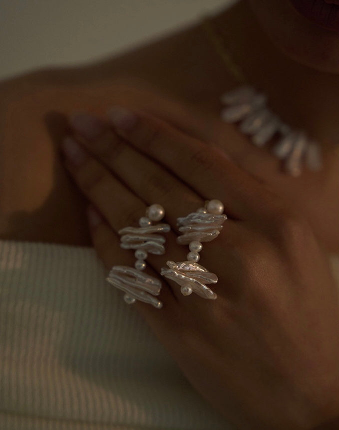 BOUCLES D'OREILLES PERLES MYSTIQUE