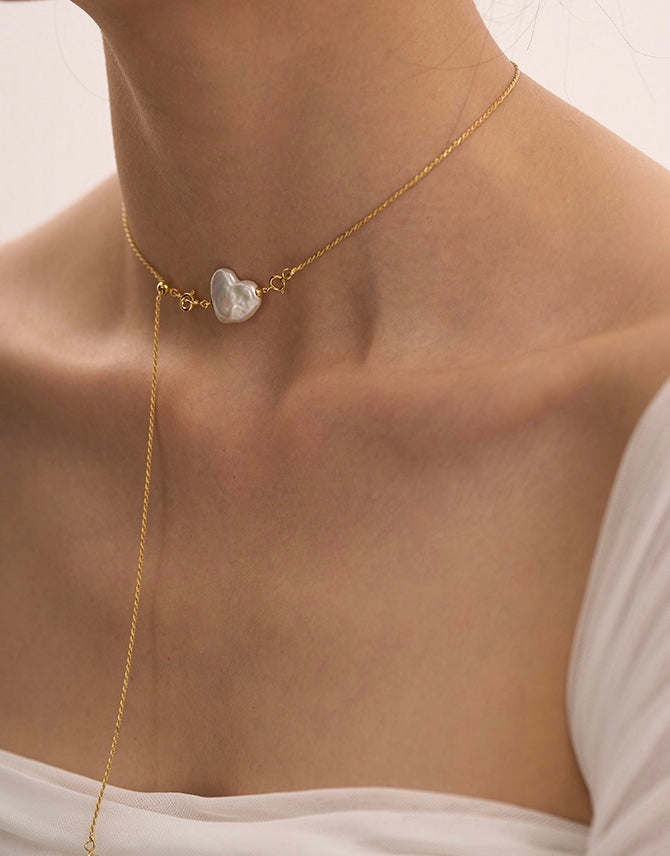 COLLIER DE PERLES D'AMOUR ÉTERNEL