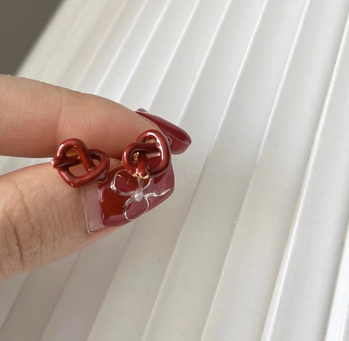 Boucles d'oreilles baguette chic