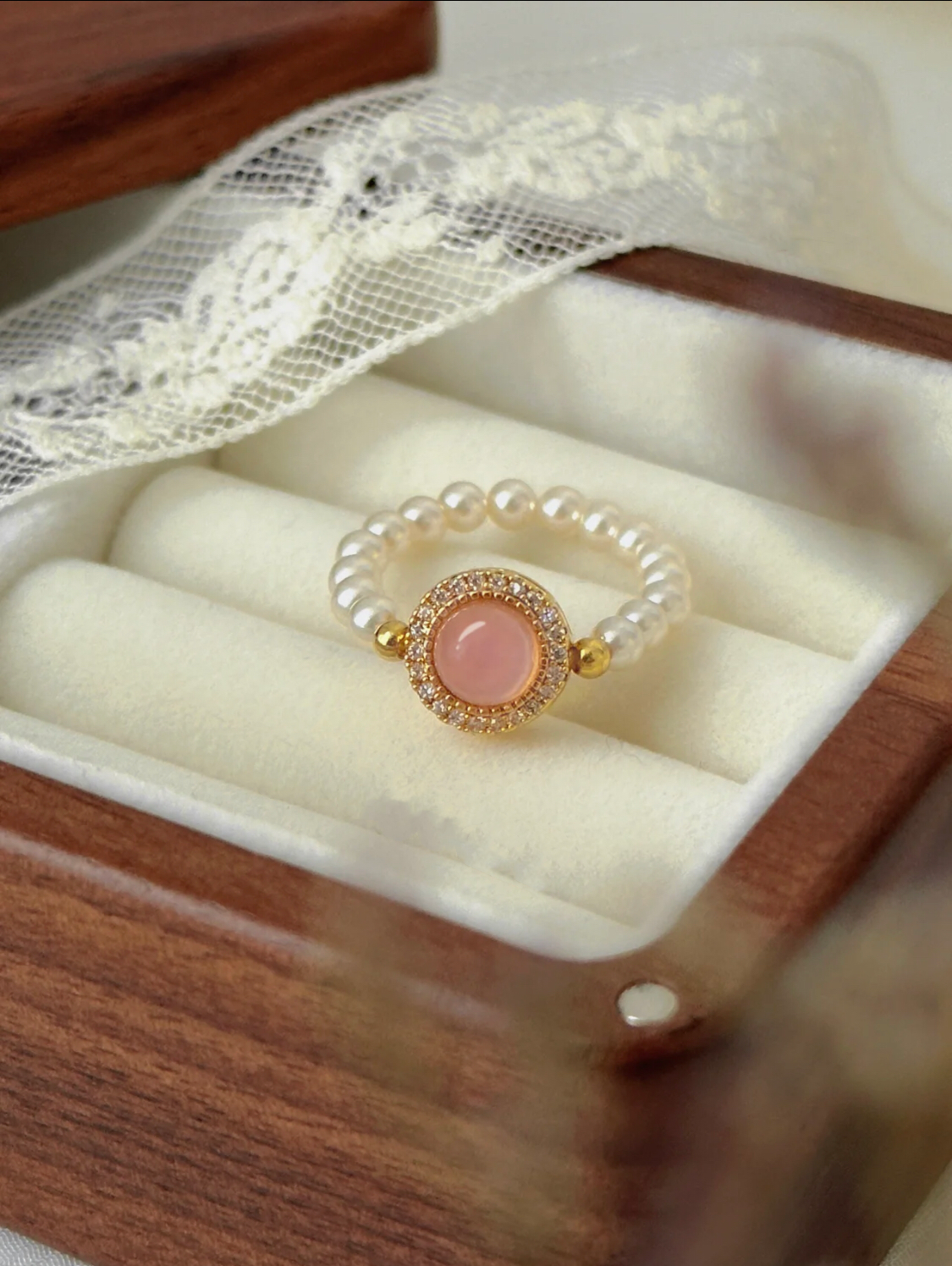 PINK STAR RING