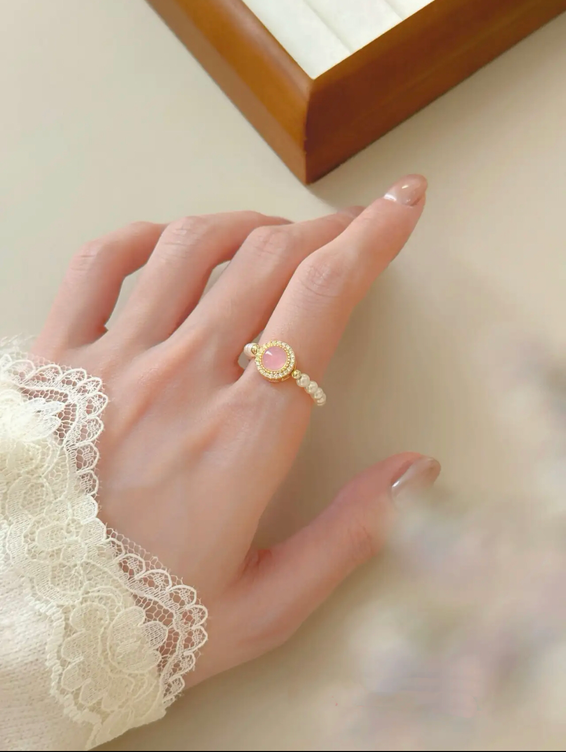 PINK STAR RING