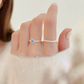 BLUE AND SILVER RING