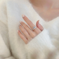 BLUE AND SILVER RING