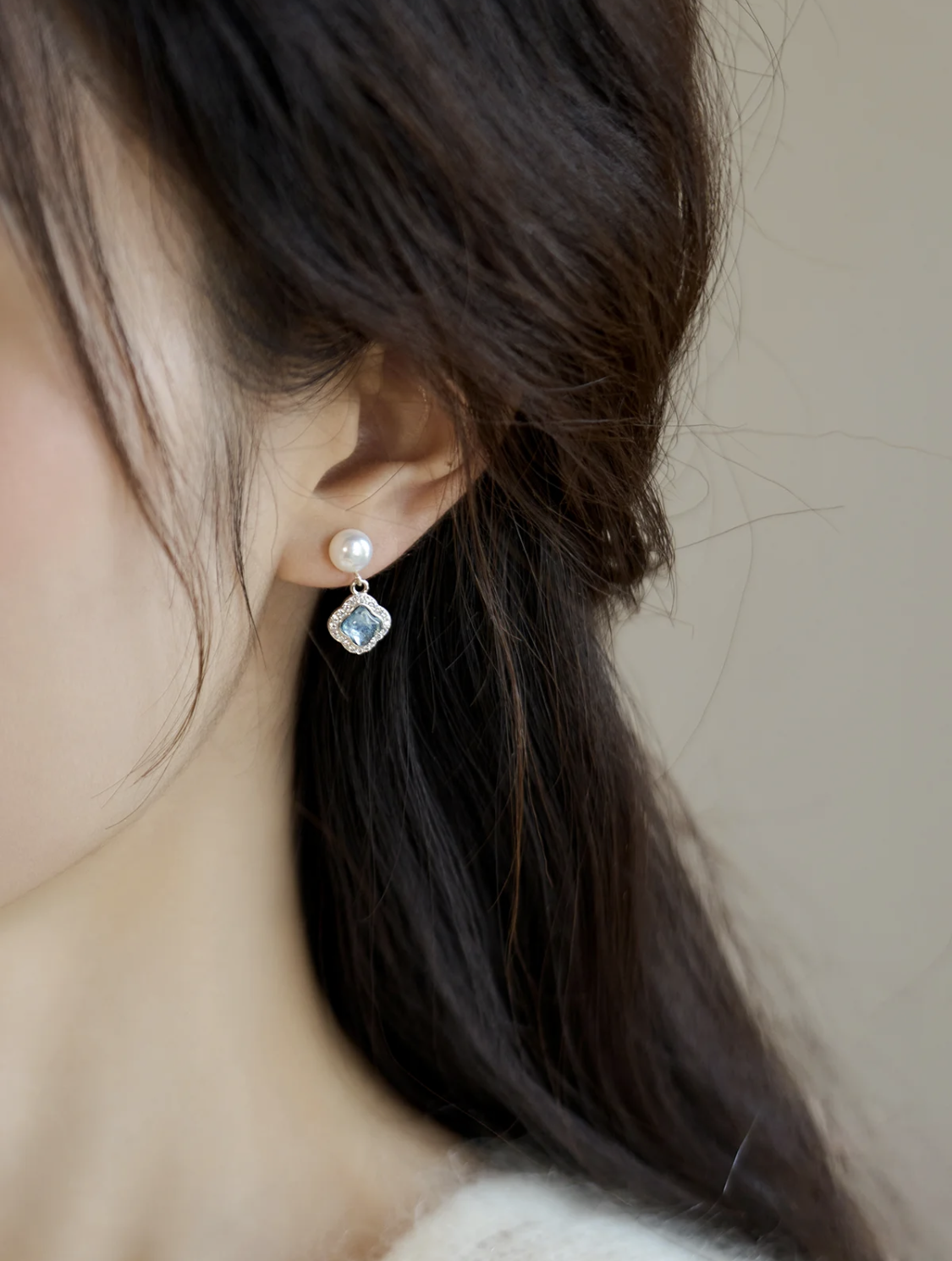 BOUCLES D'OREILLES DE LA MER PROFONDE