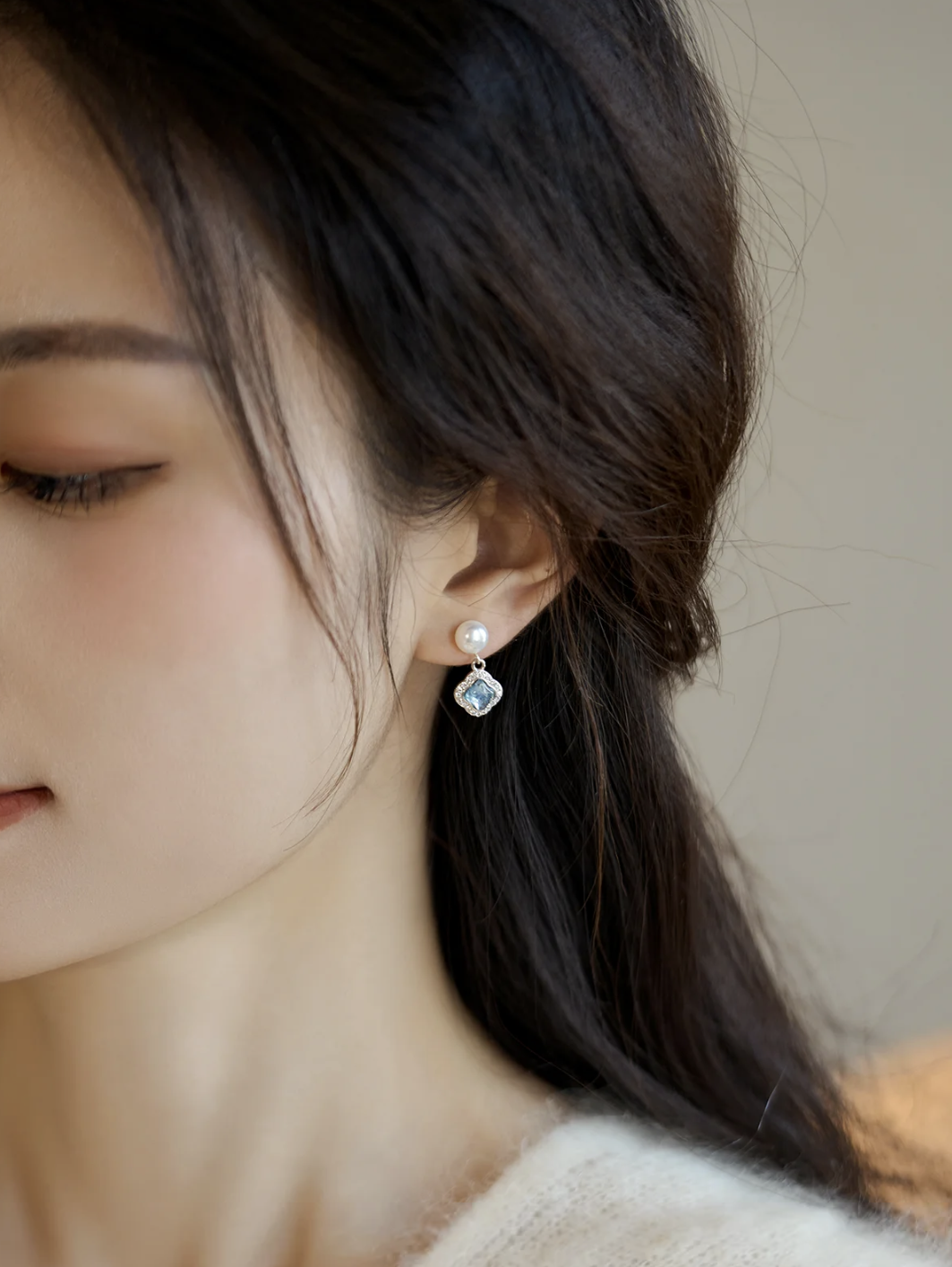 BOUCLES D'OREILLES DE LA MER PROFONDE