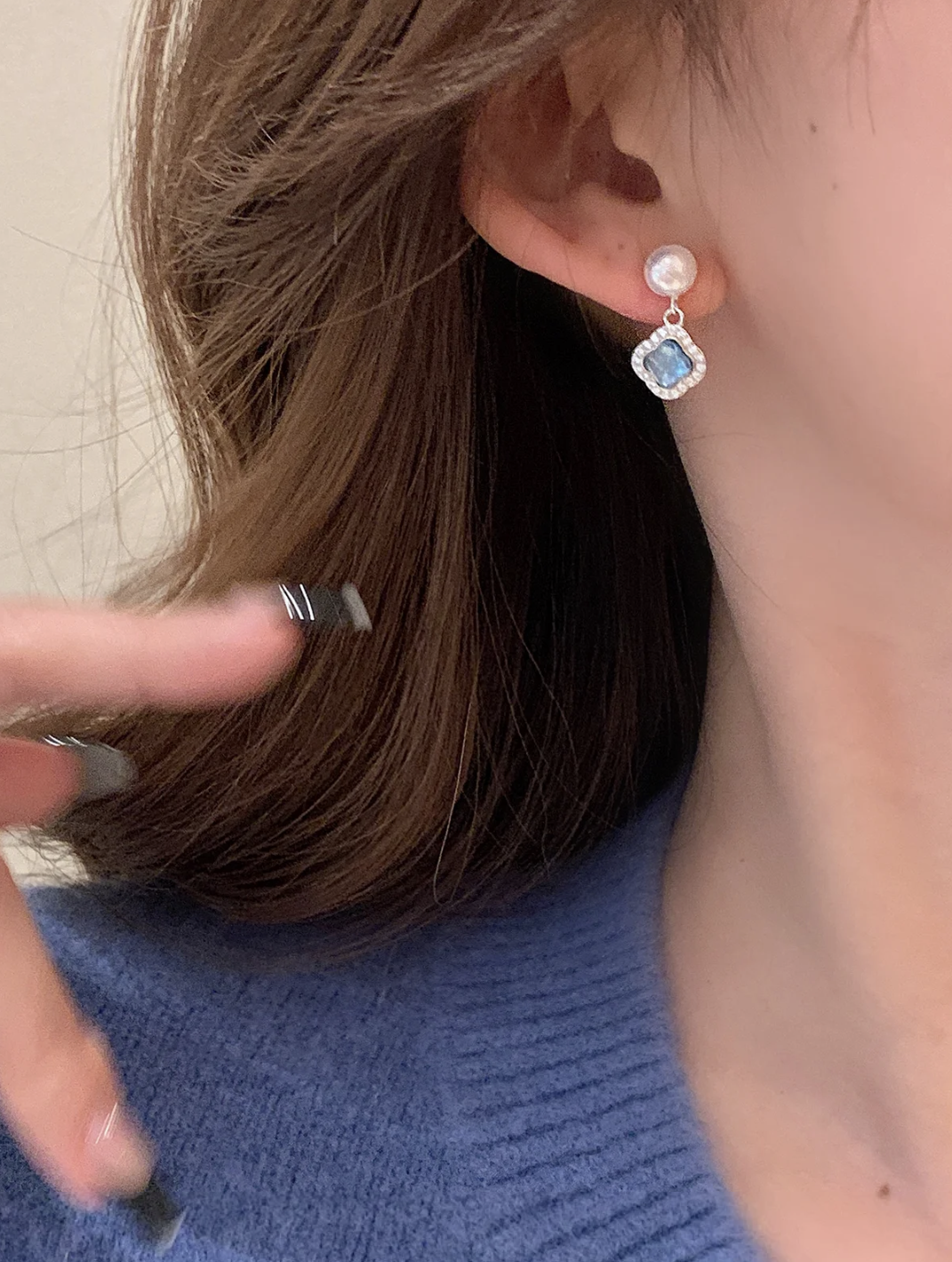 BOUCLES D'OREILLES DE LA MER PROFONDE