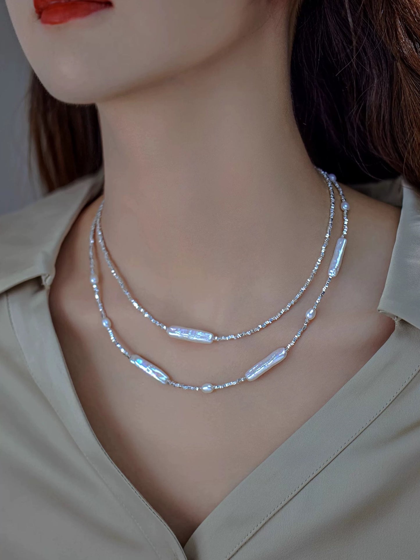 COLLIER D'EAU DOUCE VIOLET