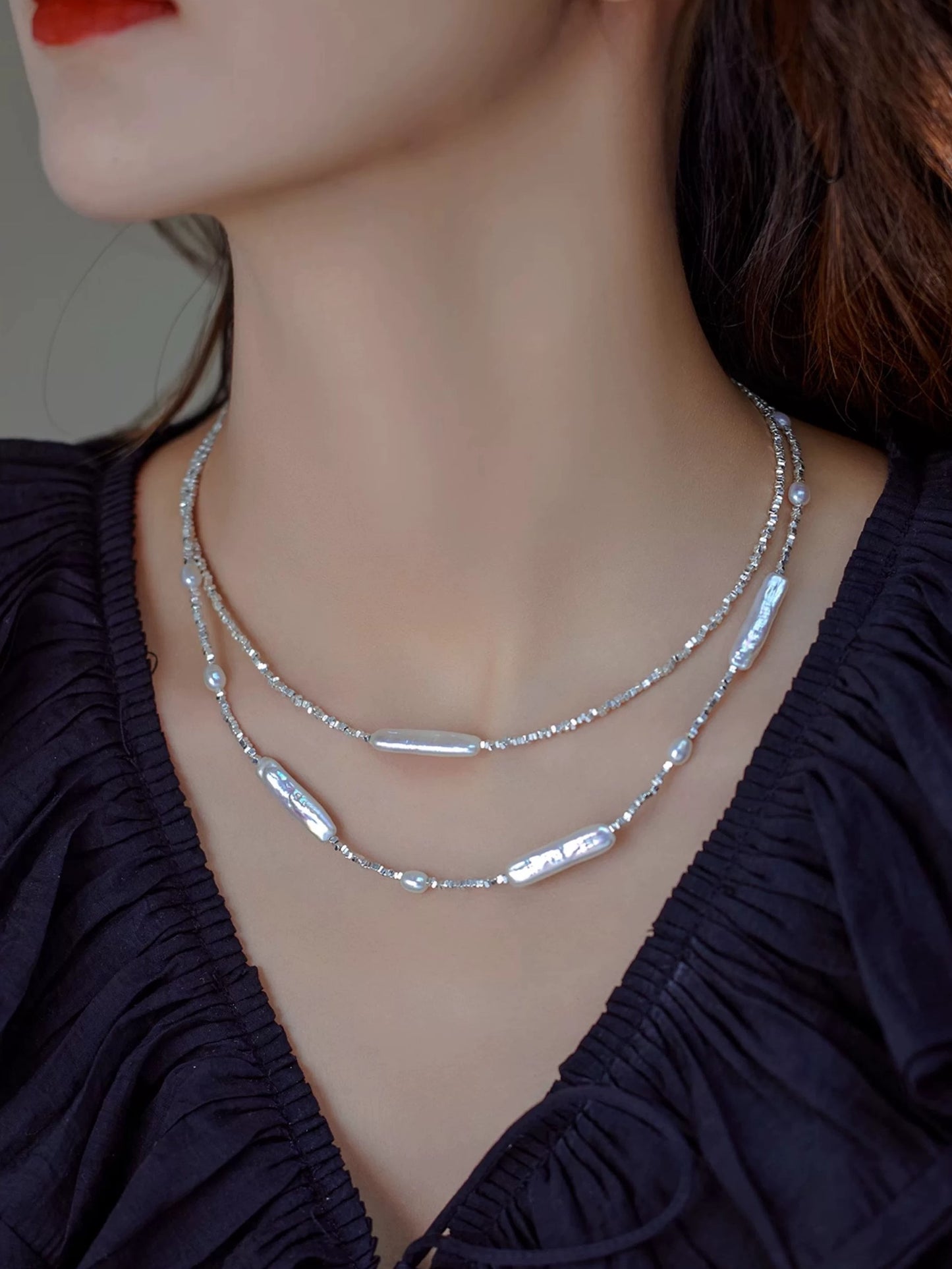 COLLIER D'EAU DOUCE VIOLET