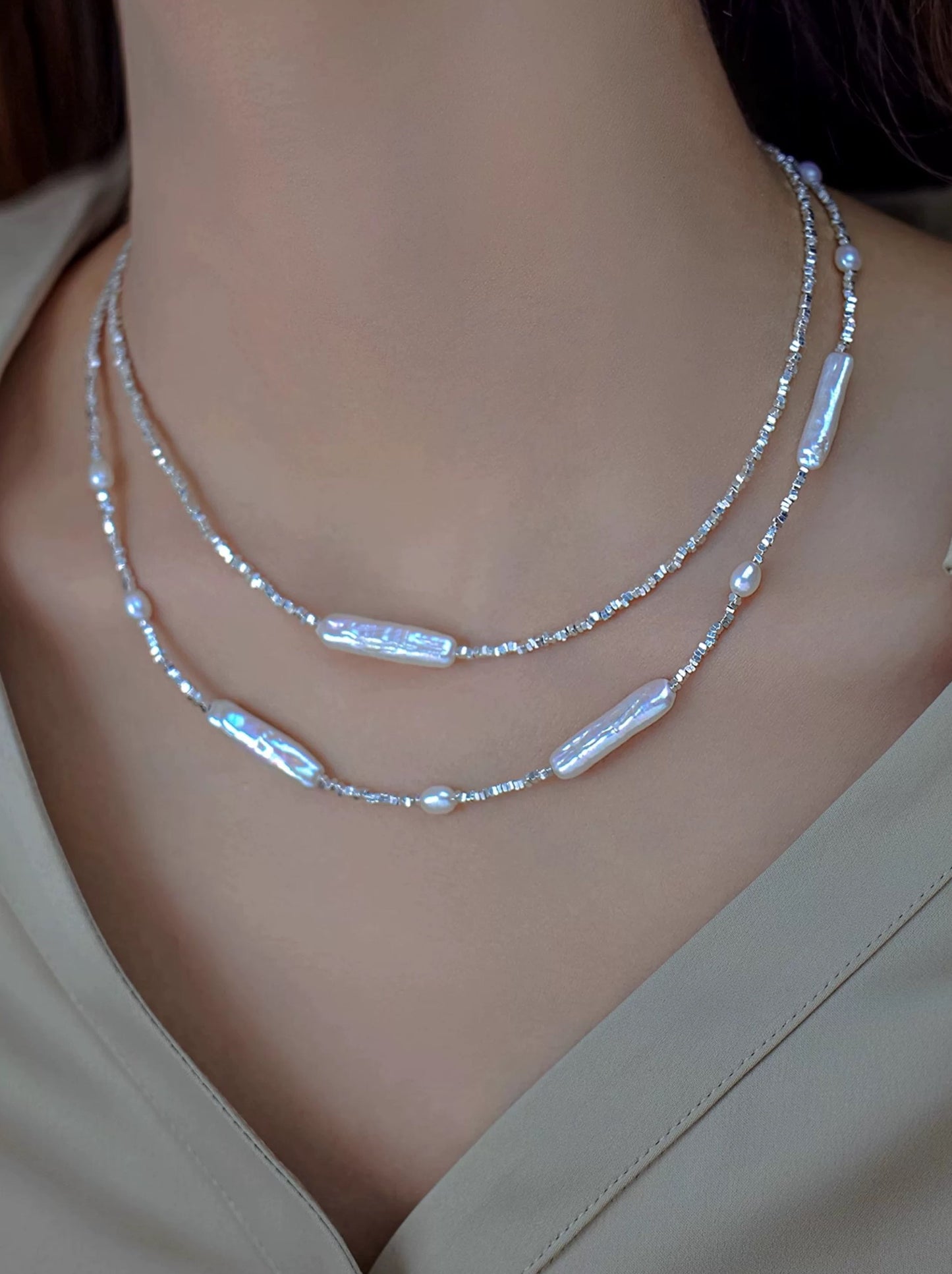 COLLIER D'EAU DOUCE VIOLET