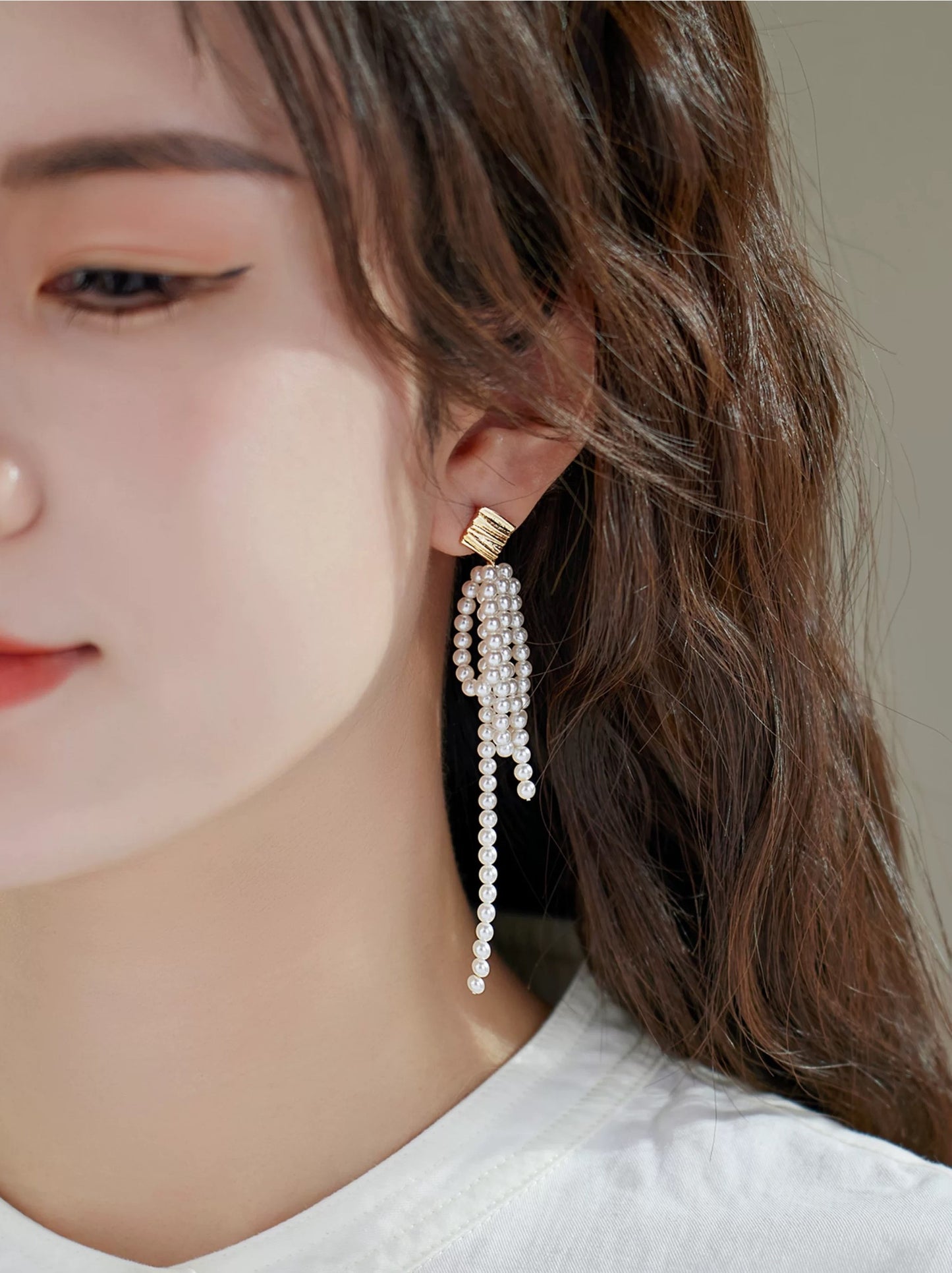 BOUCLES D'OREILLES EN PERLES ECHOING