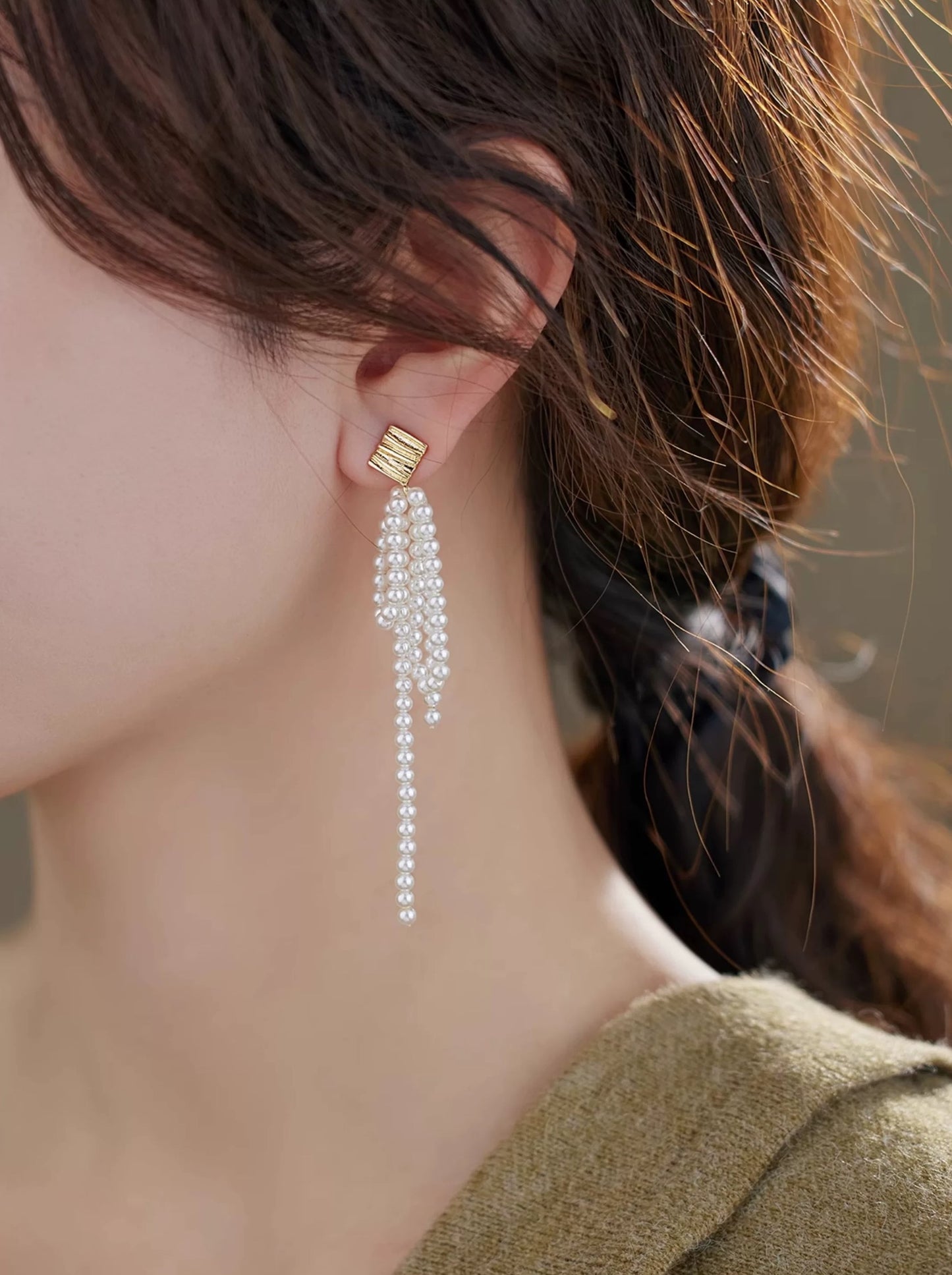 BOUCLES D'OREILLES EN PERLES ECHOING