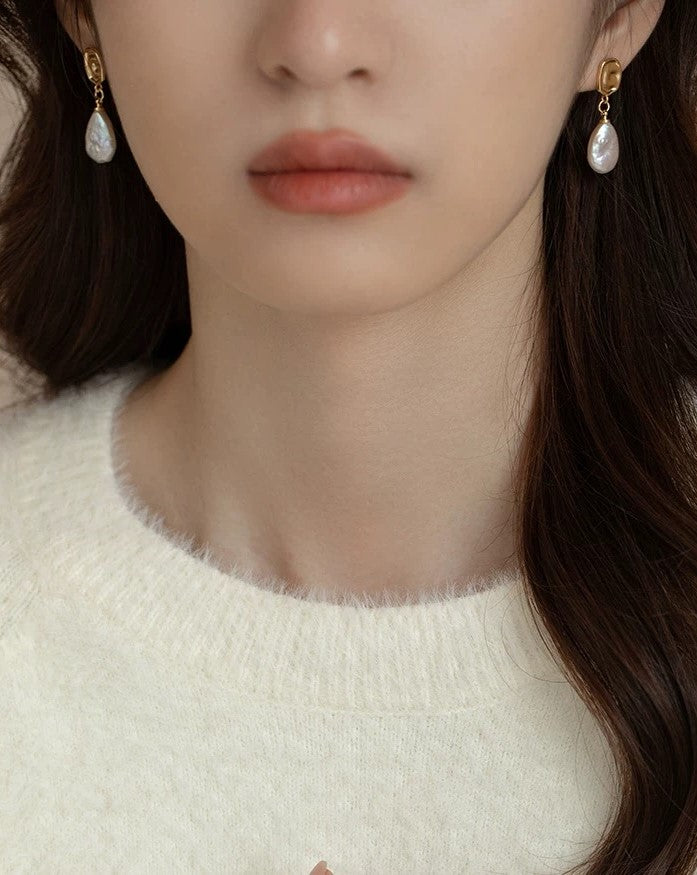 BOUCLES D'OREILLES FINES D'EAU DOUCE