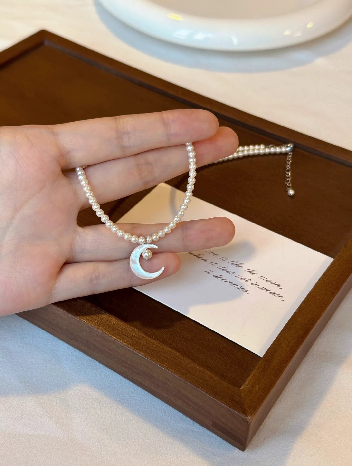 REFLECTED MOON NECKLACE