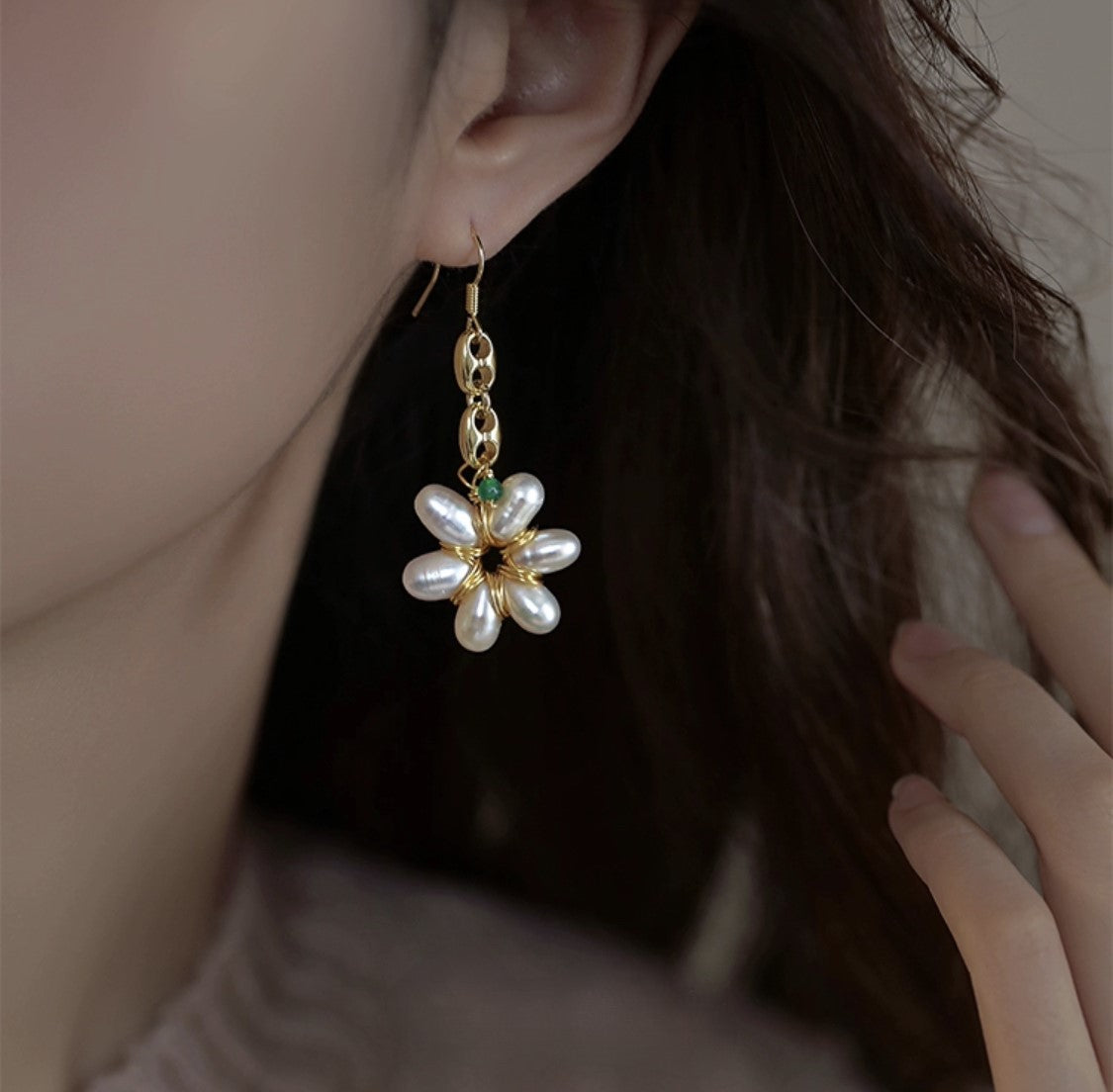 BOUCLE D'OREILLE BLOOM BAROQUE