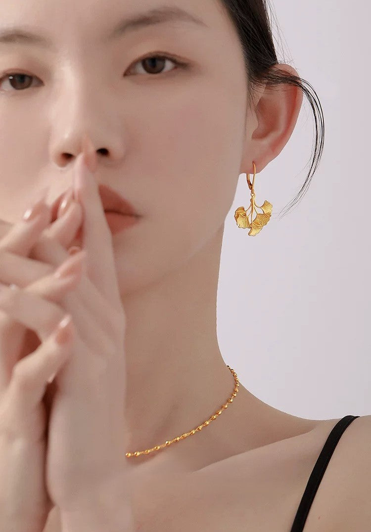 Golden fall Earrings