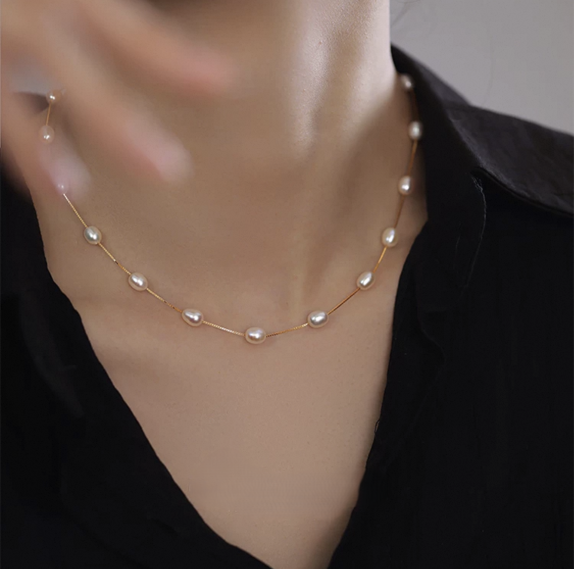 Luminous Pearl Necklace