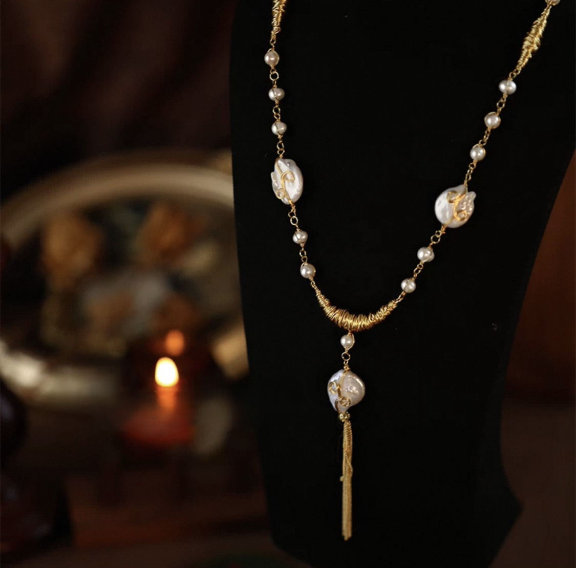 Pearl Cascade Necklace