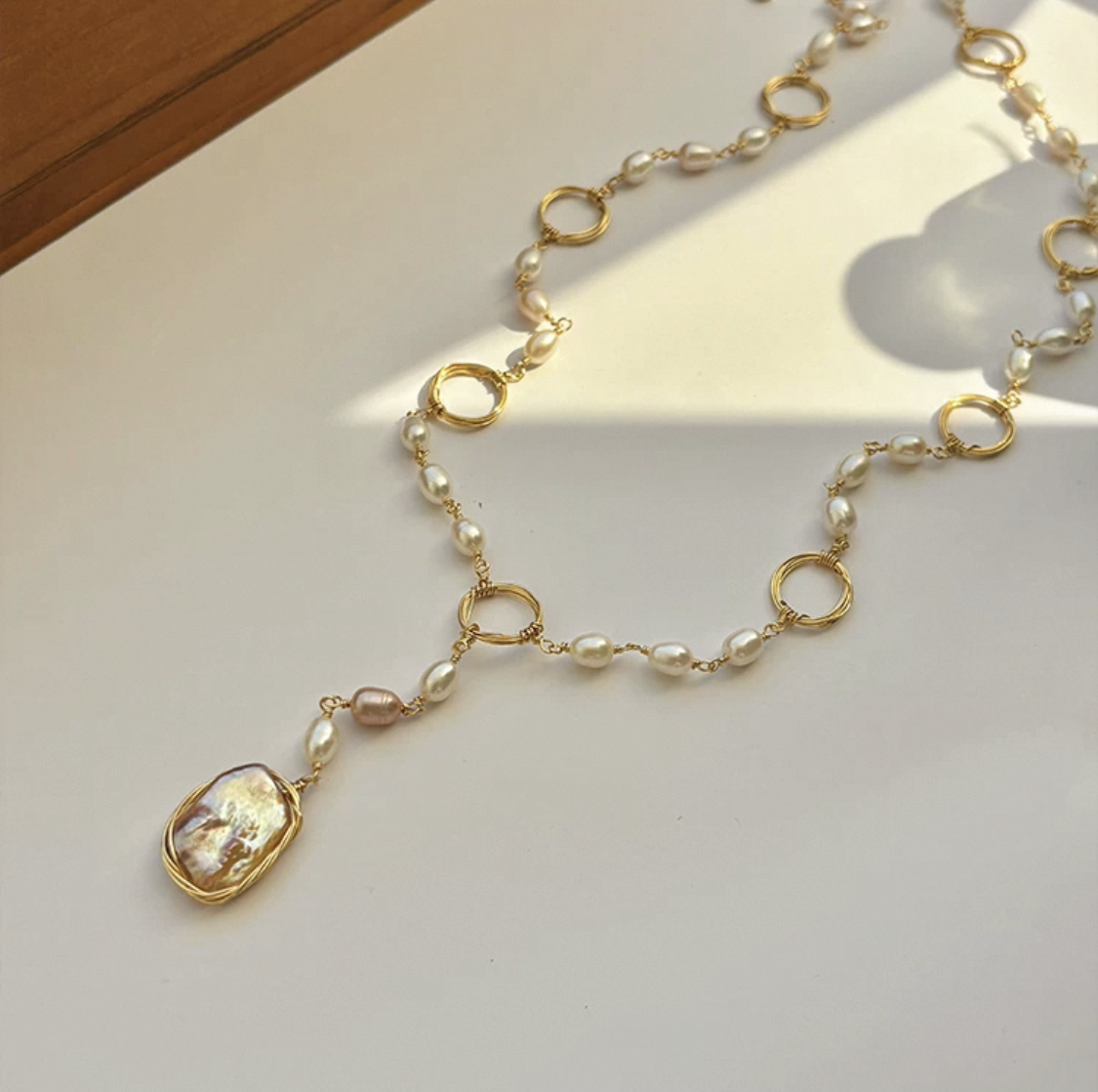 Pearl Reflection Necklace