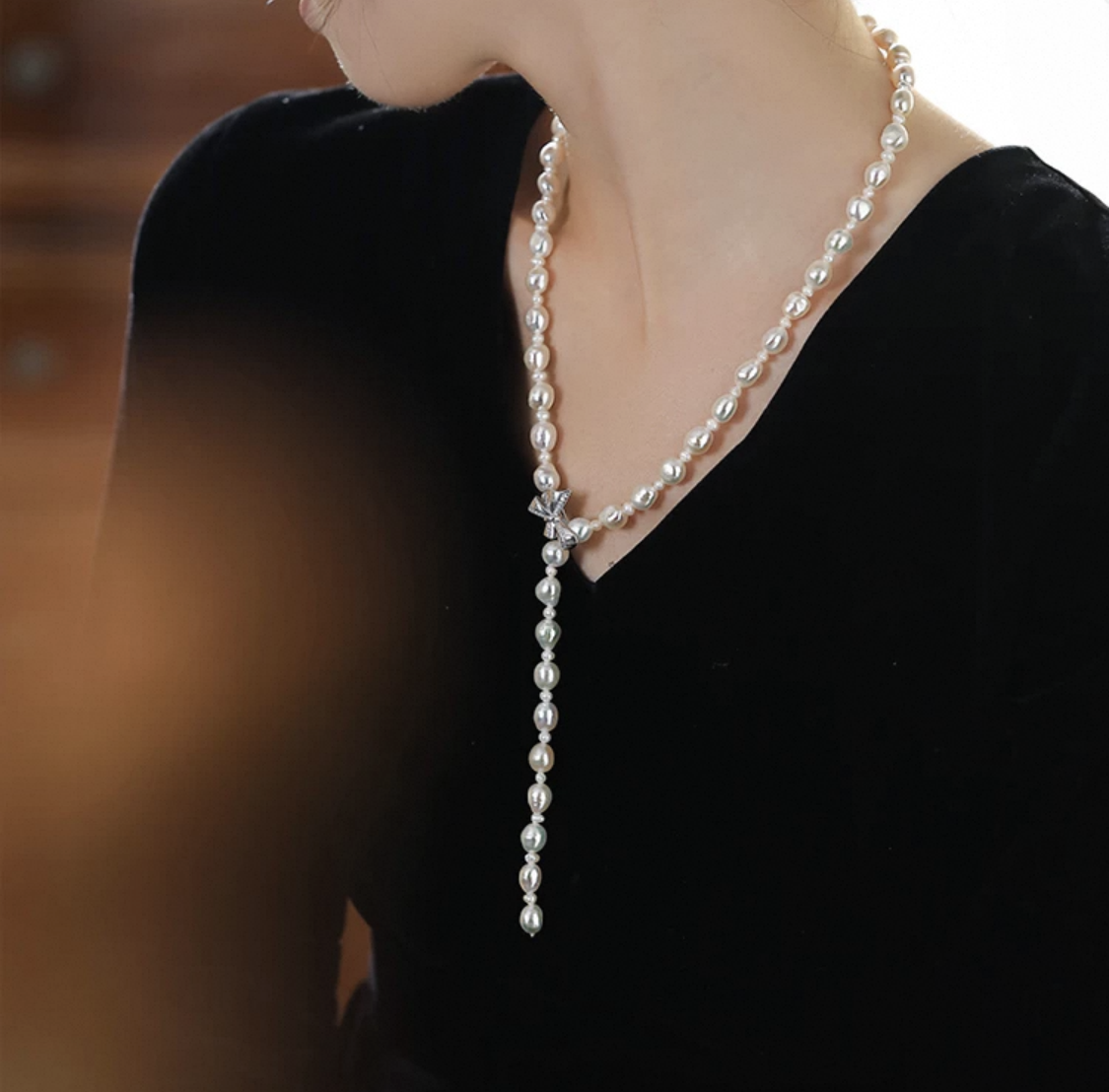 Pearl Solitude Necklace