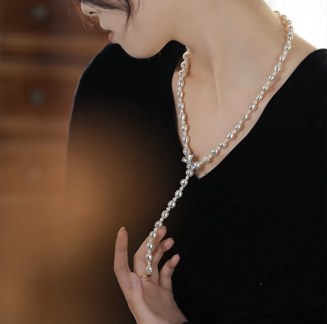 Pearl Solitude Necklace