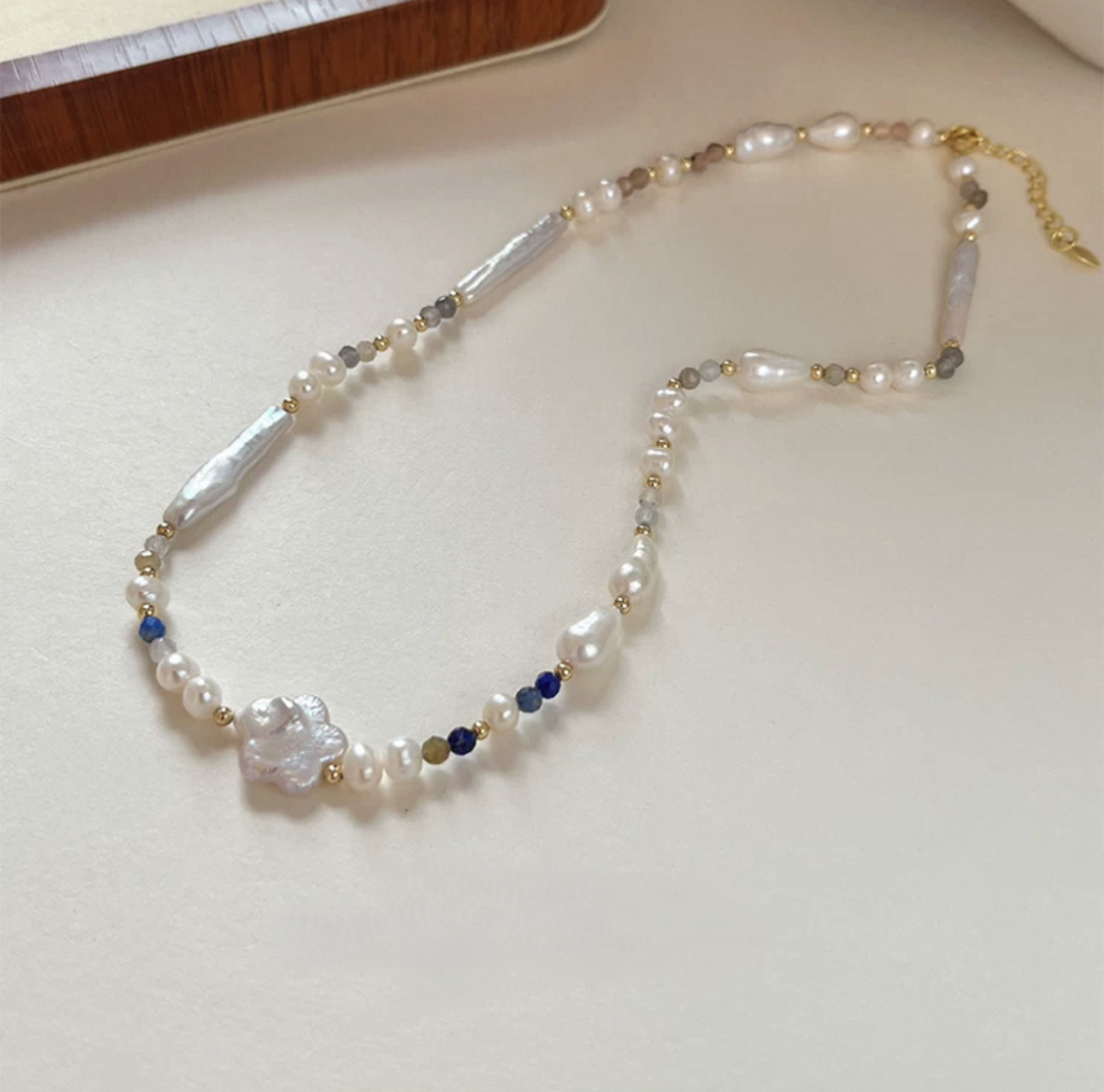 Ochre Pearl Necklace