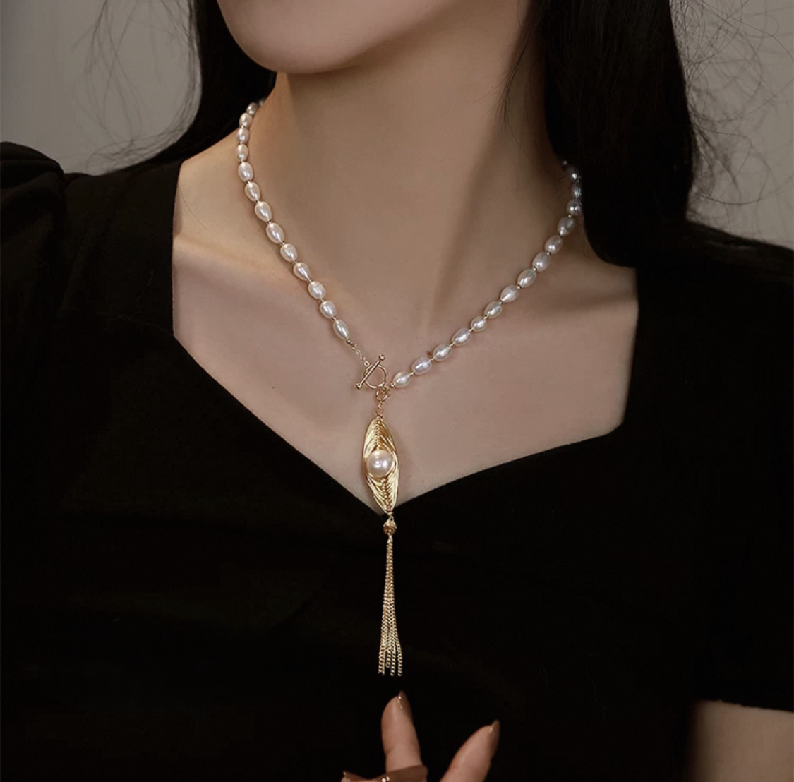 Maroon Grace Necklace