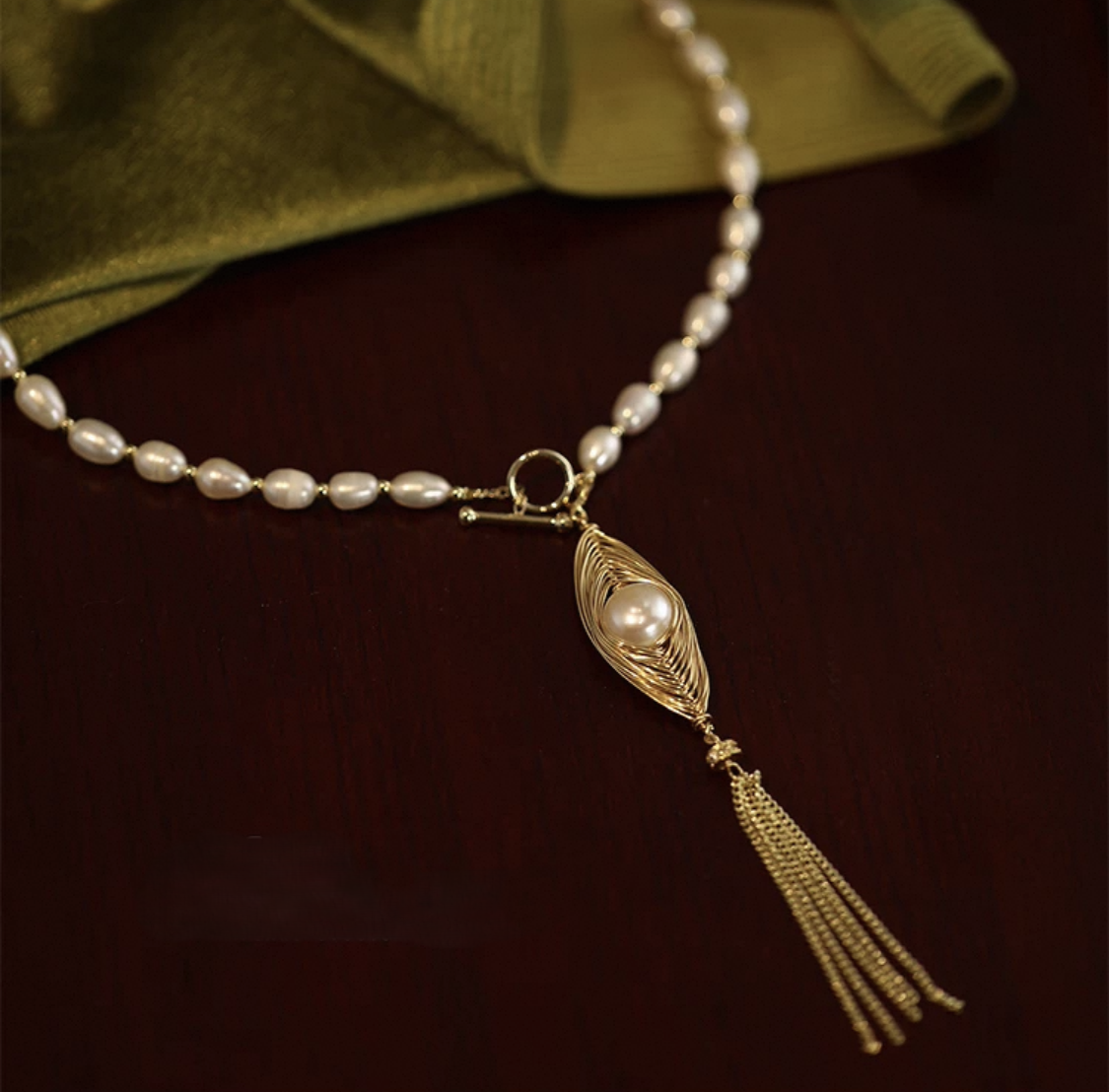 Maroon Grace Necklace