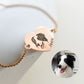 Pet Portrait Heart Bracelet