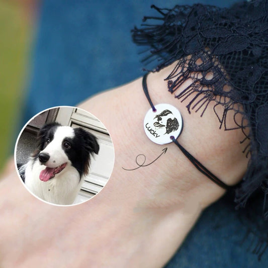 Minimal Pet Portrait Bracelet
