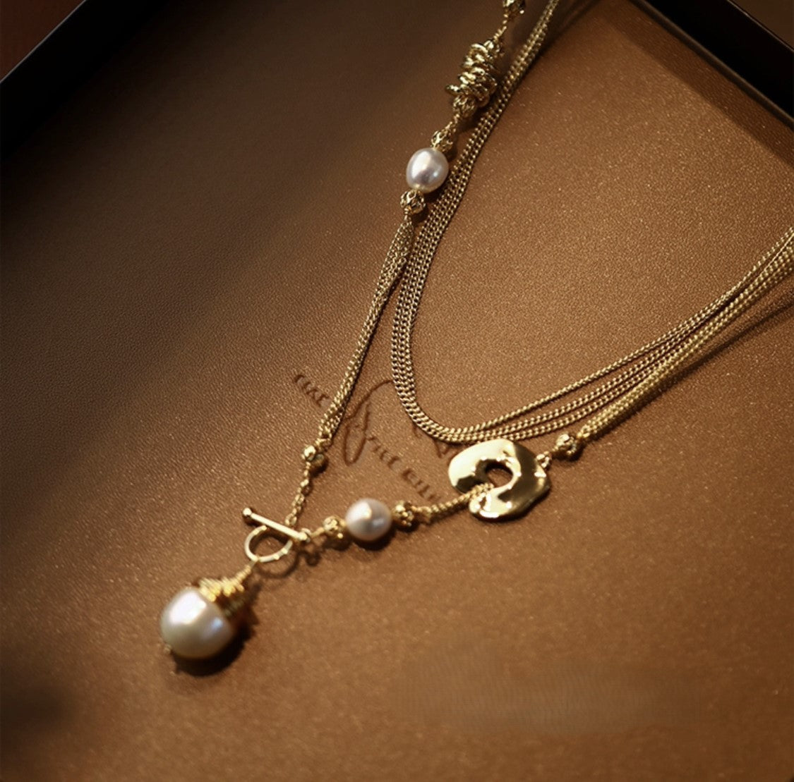 COLLIER DE PERLES GOLDEN TOUCH