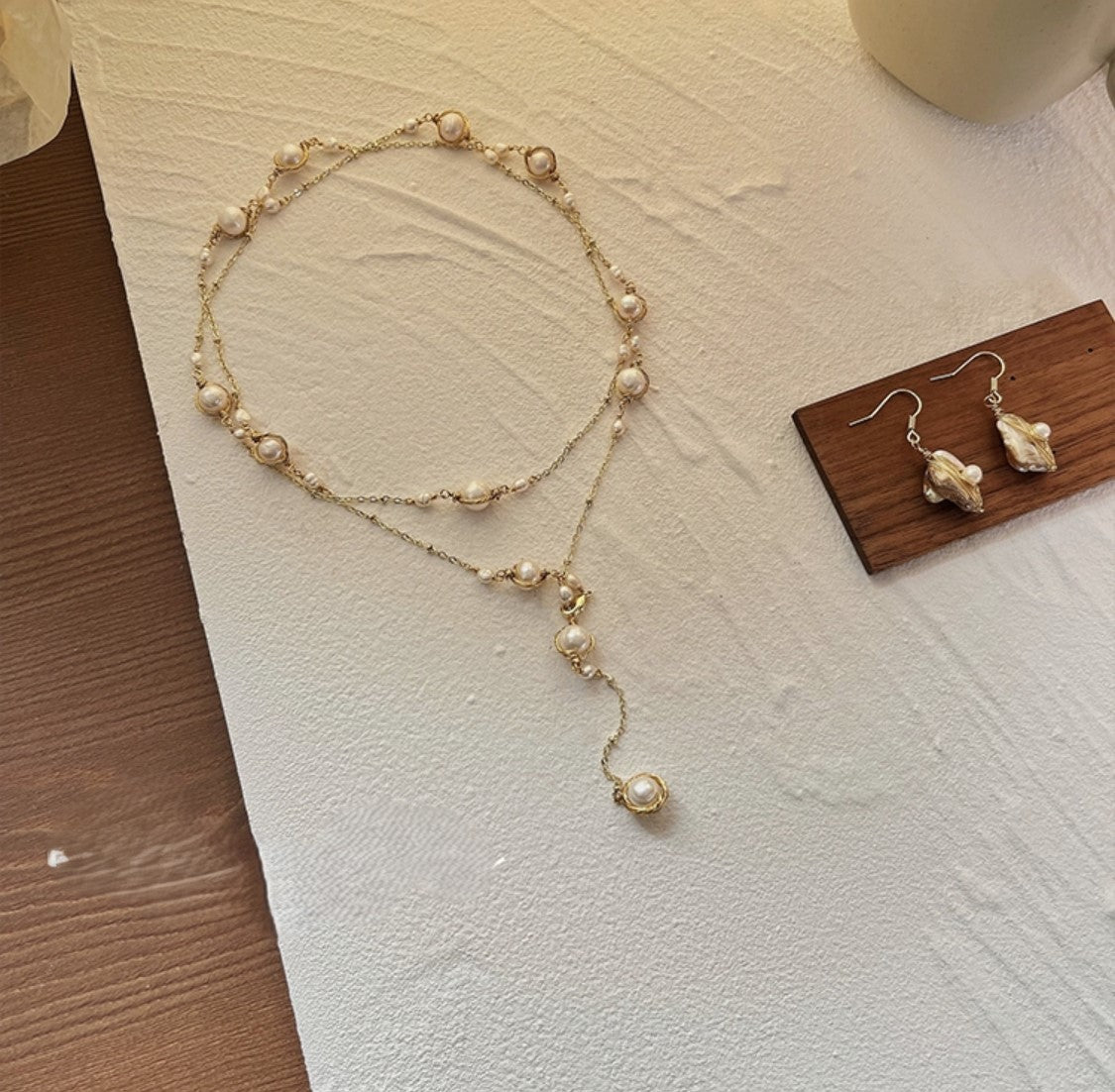 Collier Glided Pearl Elegance