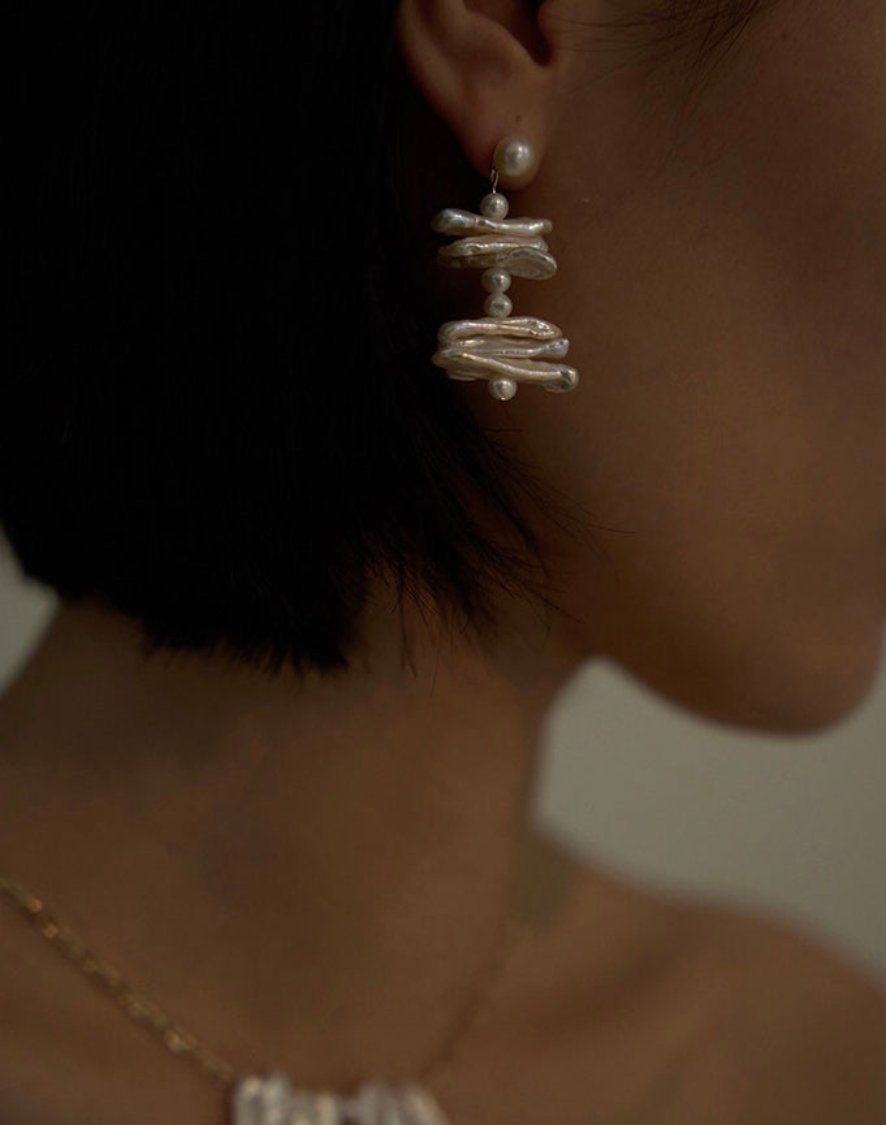 BOUCLES D'OREILLES PERLES MYSTIQUE