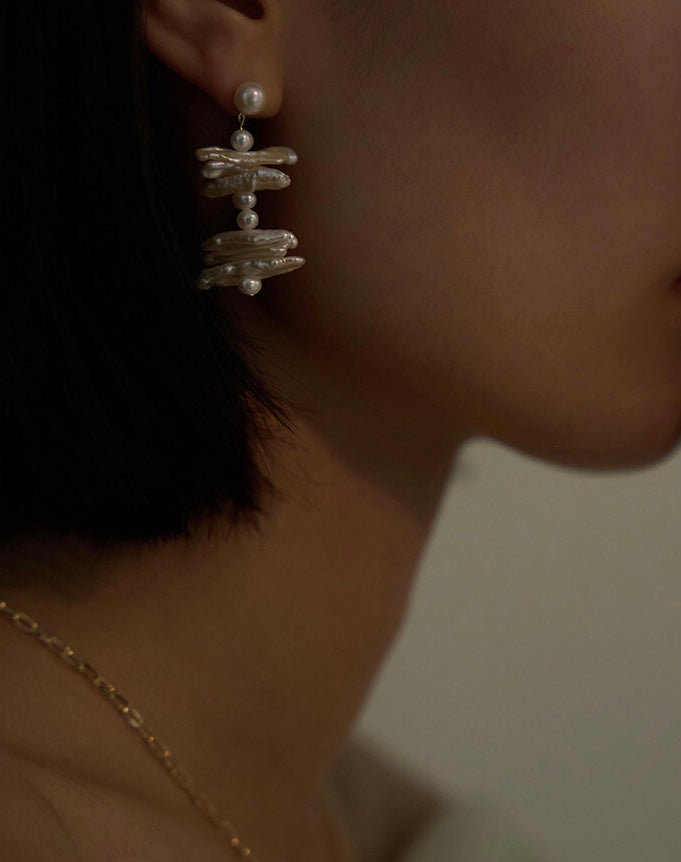 BOUCLES D'OREILLES PERLES MYSTIQUE