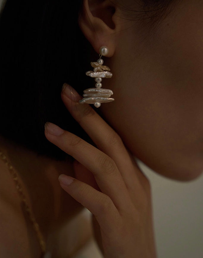 BOUCLES D'OREILLES PERLES MYSTIQUE