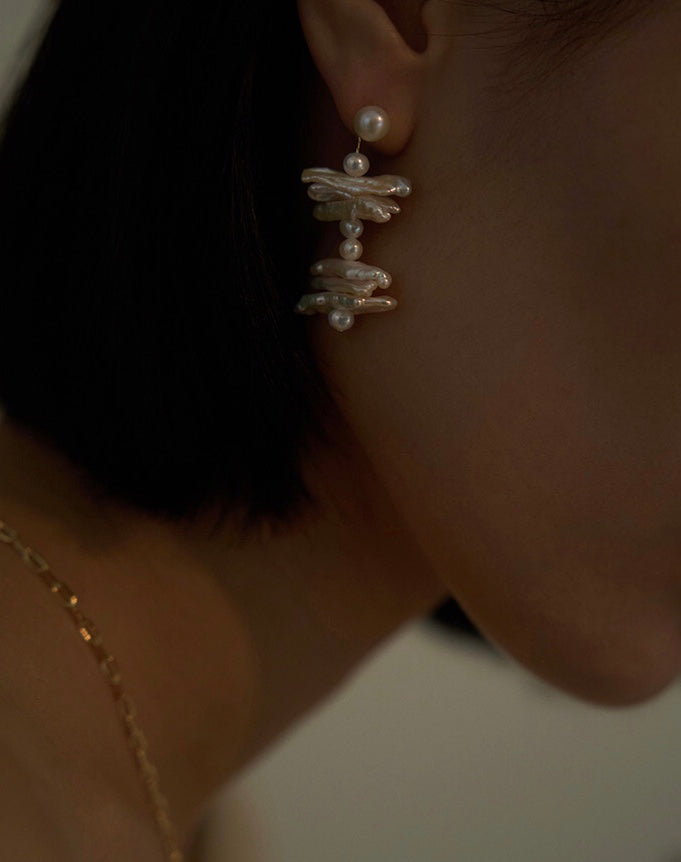 BOUCLES D'OREILLES PERLES MYSTIQUE