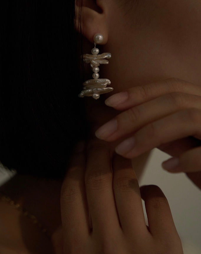 BOUCLES D'OREILLES PERLES MYSTIQUE