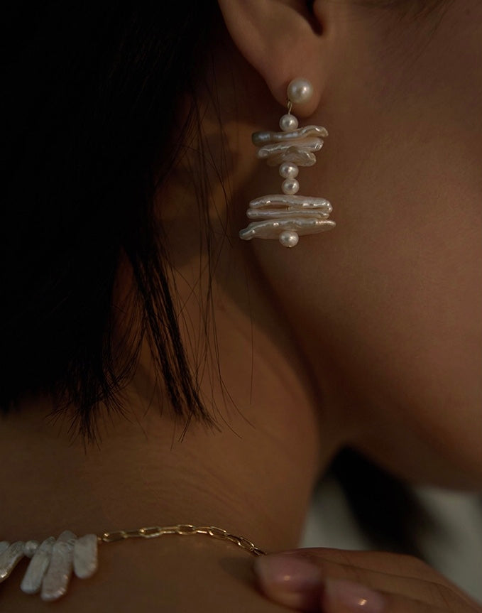 BOUCLES D'OREILLES PERLES MYSTIQUE