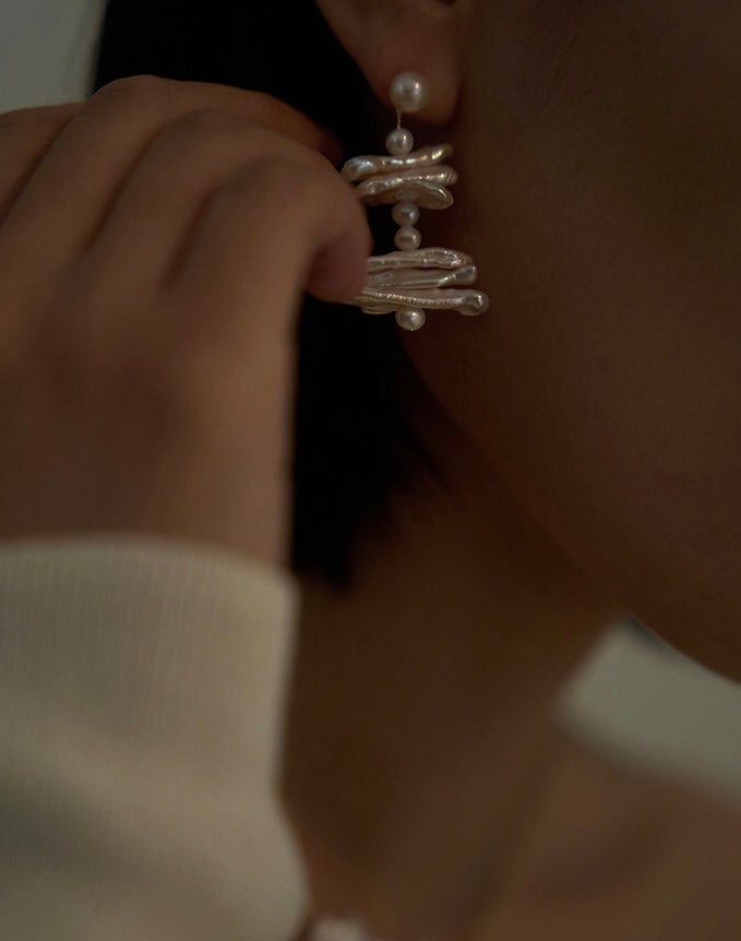 BOUCLES D'OREILLES PERLES MYSTIQUE