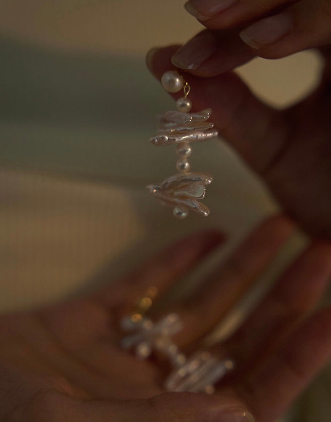 BOUCLES D'OREILLES PERLES MYSTIQUE