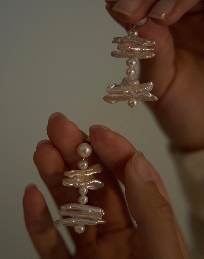 BOUCLES D'OREILLES PERLES MYSTIQUE