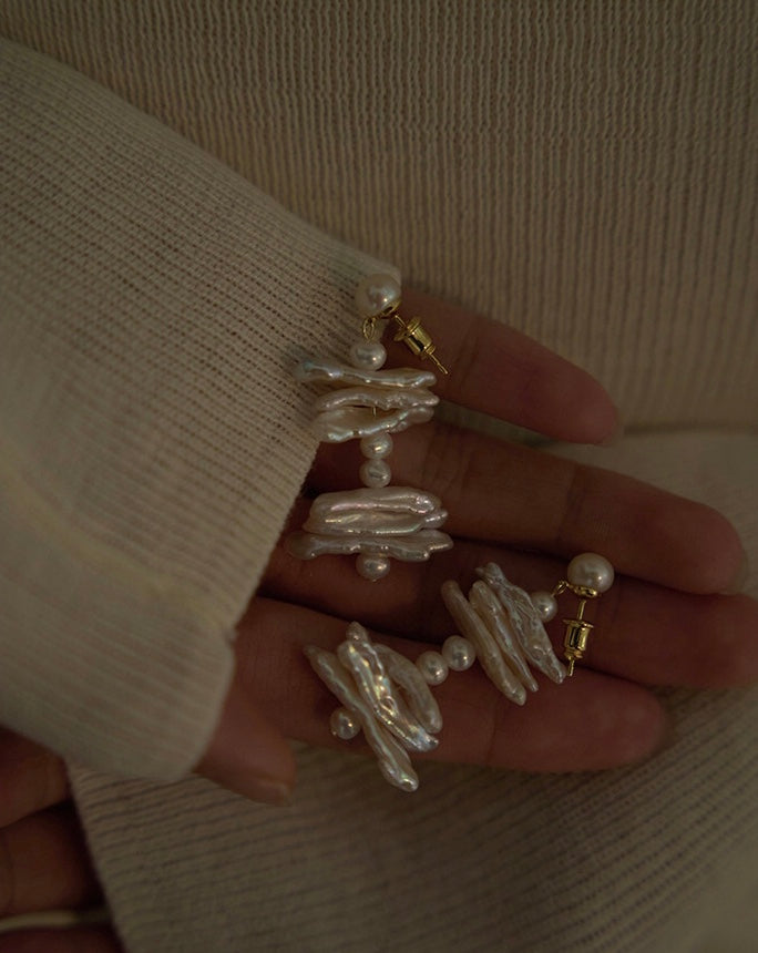 BOUCLES D'OREILLES PERLES MYSTIQUE