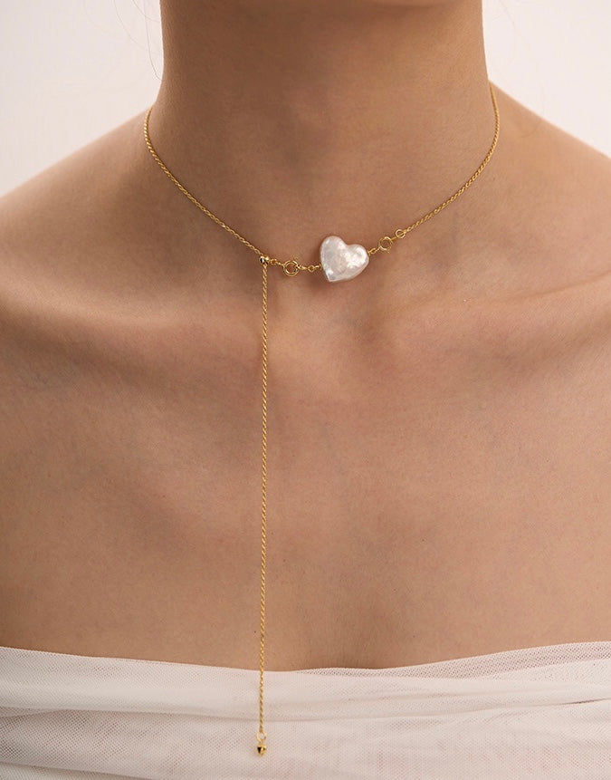 COLLIER DE PERLES D'AMOUR ÉTERNEL