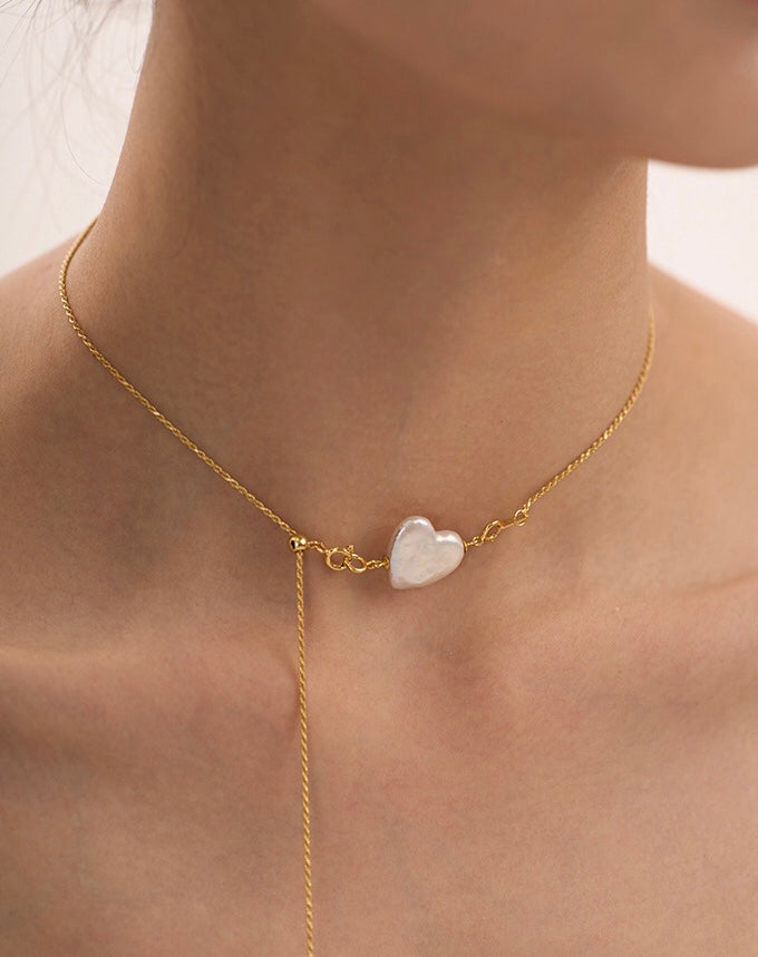 COLLIER DE PERLES D'AMOUR ÉTERNEL