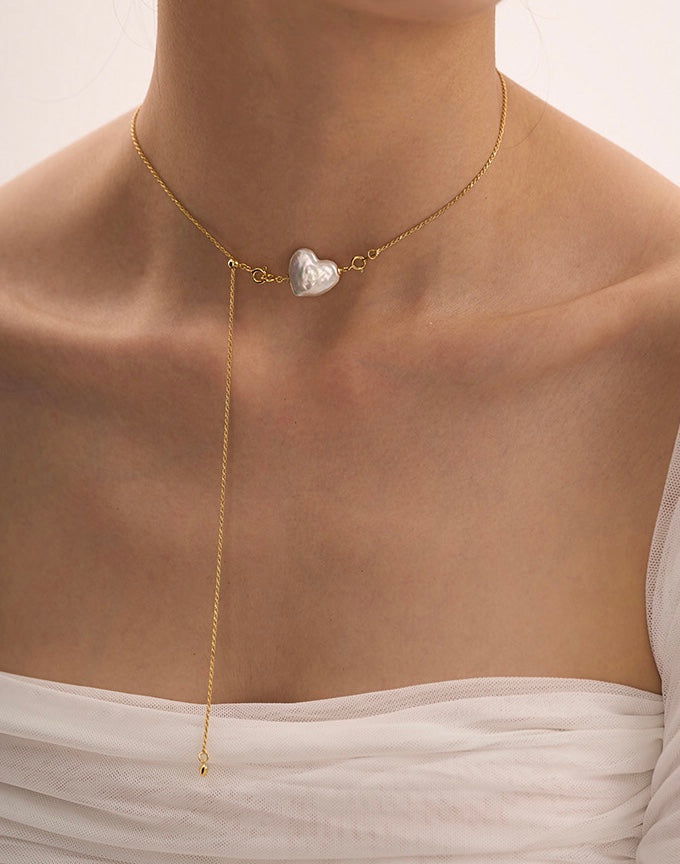 COLLIER DE PERLES D'AMOUR ÉTERNEL