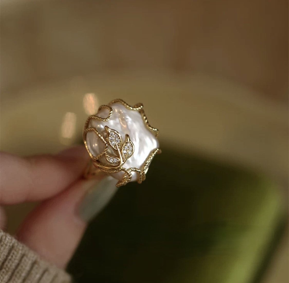 BAGUE PERLE FANTAISISTE