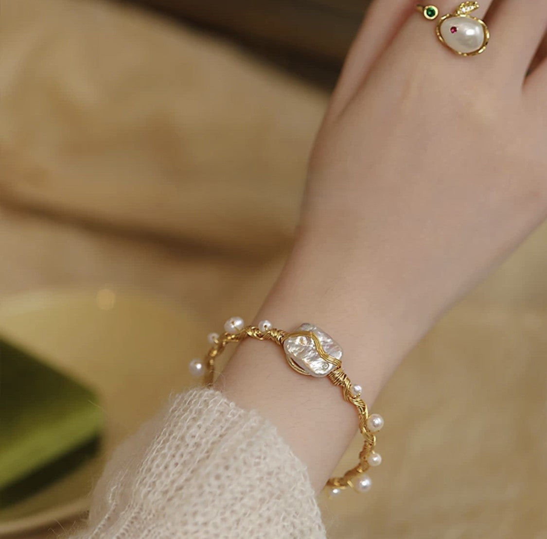 BRACELET ÉCLAT DORÉ BRILLANT